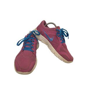 Nike 599548 Womens Size 8 Pink Blue Mesh Lightweight  sneaker Running Shoes